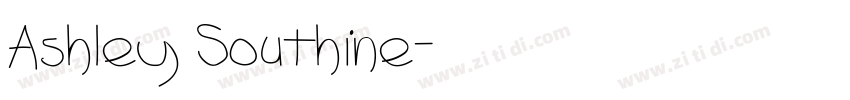 Ashley Southine字体转换